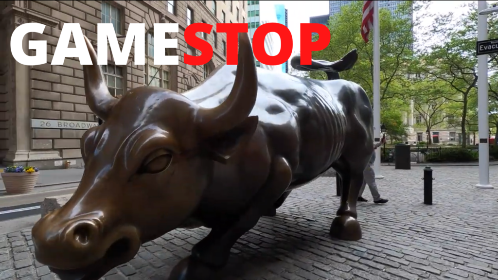 GameStop picture of Wall Street Bull